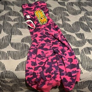 Purple bape zip up